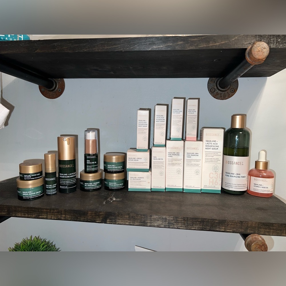 HUGE 20 piece Biossance facial care lot new!